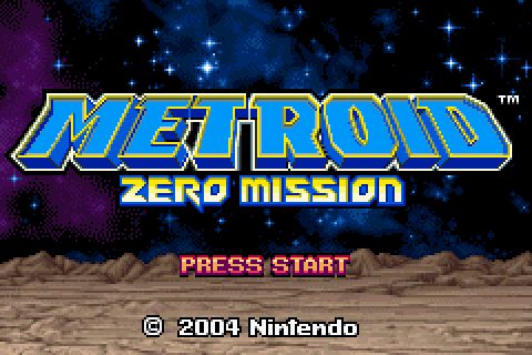 Metroid: Zero Misson Title Screen